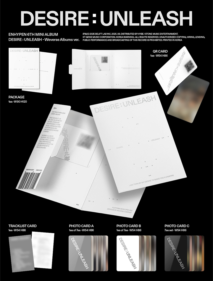 ENHYPEN - DESIRE : UNLEASH (Weverse Albums Ver.) detail image