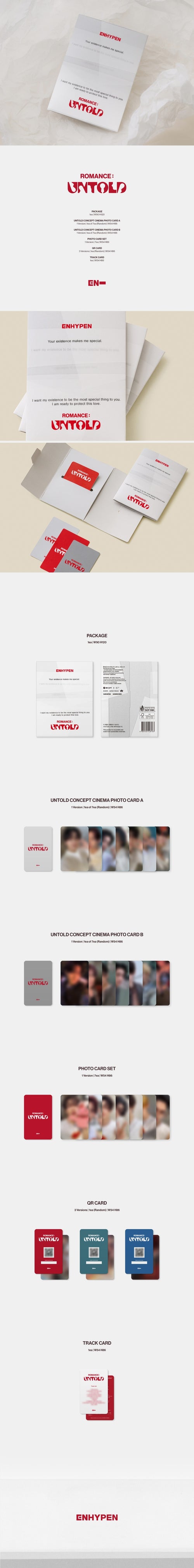ENHYPEN - ROMANCE : UNTOLD (Weverse Albums Ver.) detail image