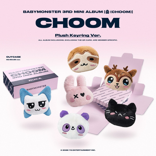BABYMONSTER CHOOM Plush Keyring Ver. product thumbnail